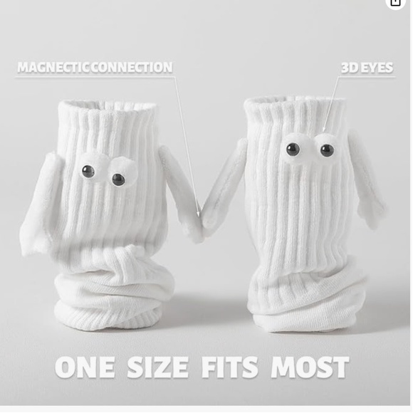 NWT Bibalabili Socks with eyes holding hands - Picture 4 of 4